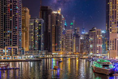 Dubai Marina-éjszaka