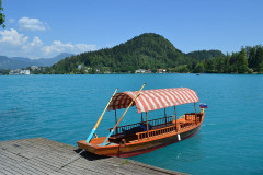 Szlovénia, Bledi-tó - pletnázás